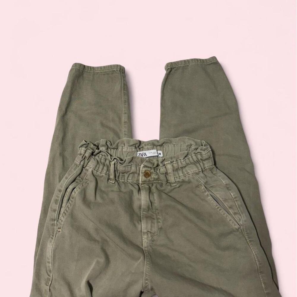 Zara green cargo pants Size 4